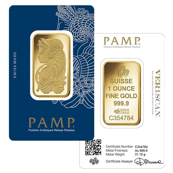 1oz-PAMP-gold-bars